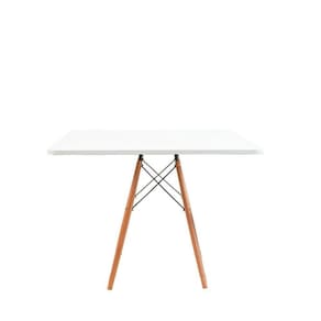 Mesa De Jantar Quadrada Eiffel 80 Cm - Branco