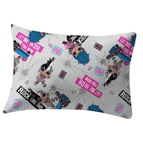 Fronha Portallarda Lol Omg Rock In Roll 48Cmx68Cm Cinza