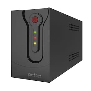No-Break 800VA PCTop - Entrada Bivolt - Saída 110V - Semi Senoidal - 3 Tomadas - Preto - PZ800VA
