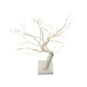 Luminária Árvore Galhos Luzes Amarelas 37cm - Plástico