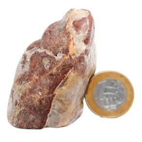 Calcedonia Mosaico Rolado Quartzo Jiboia Natural 67mm 70g