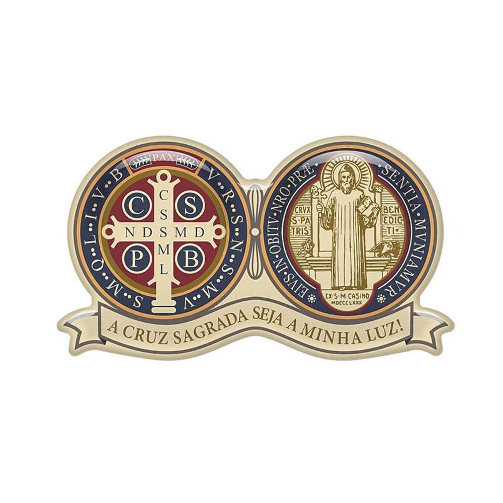 Adesivo Resinado Medalha de São Bento 9cm