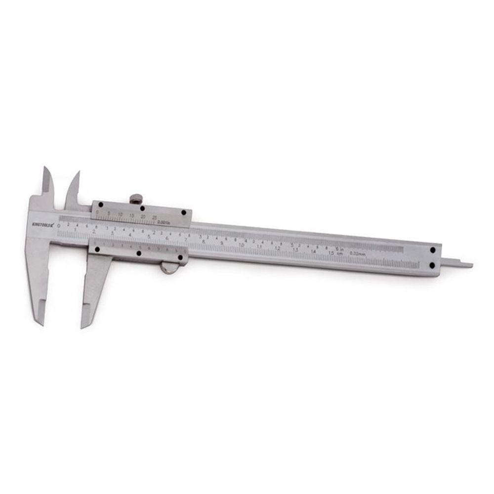 Paquímetro Universal Aço Carbono - Cap. 200mm-8" - Graduação 0,02mm-.001" - Ref. 501.200 - Kingtools