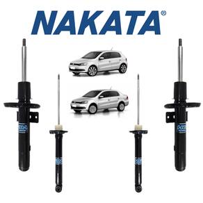 Jogo Amortecedor Dianteiro + Traseiro Nakata Vw Gol G7 2017 A 2020