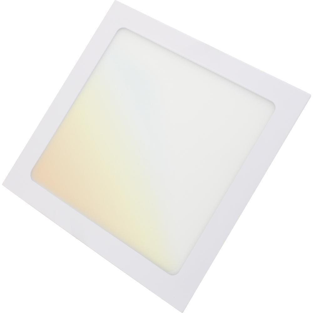Plafon Quadrado De Embutir Tramontina Smart Led 1300 Lm 18 W