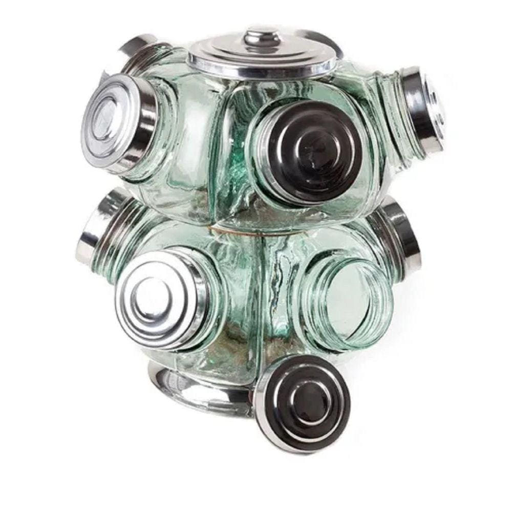 Baleiro Duplo Grande Giratório Com Base Reforçada Rolamento