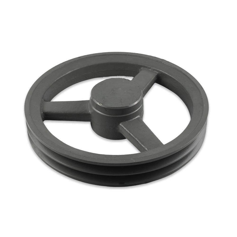 Polia Ferro Fundido 160mm 2 Canais - Uso Industrial