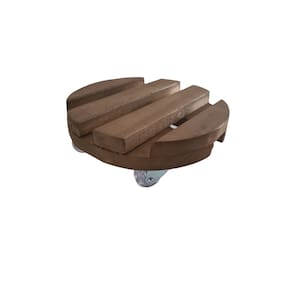 Suporte Vaso Redondo 22cm Roda de Polipropileno Cristal