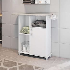 Balcão Tábua De Passar 105cm 1p Notável Florence Branco
