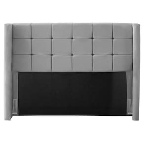 Cabeceira Cama Box Casal Gioconda 140cm Com Frame Suede Cinza - Desk Design