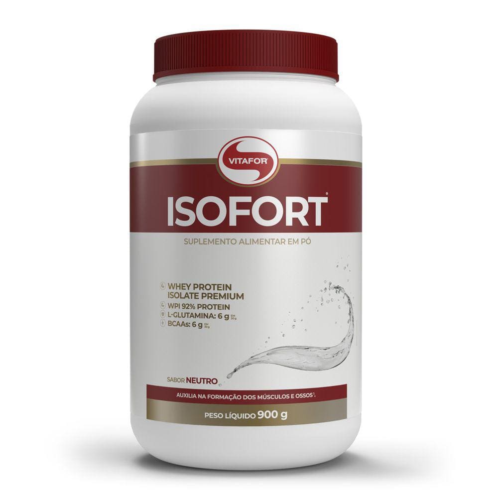 Whey Protein Isolado Premium Isofort (900g) Vitafor