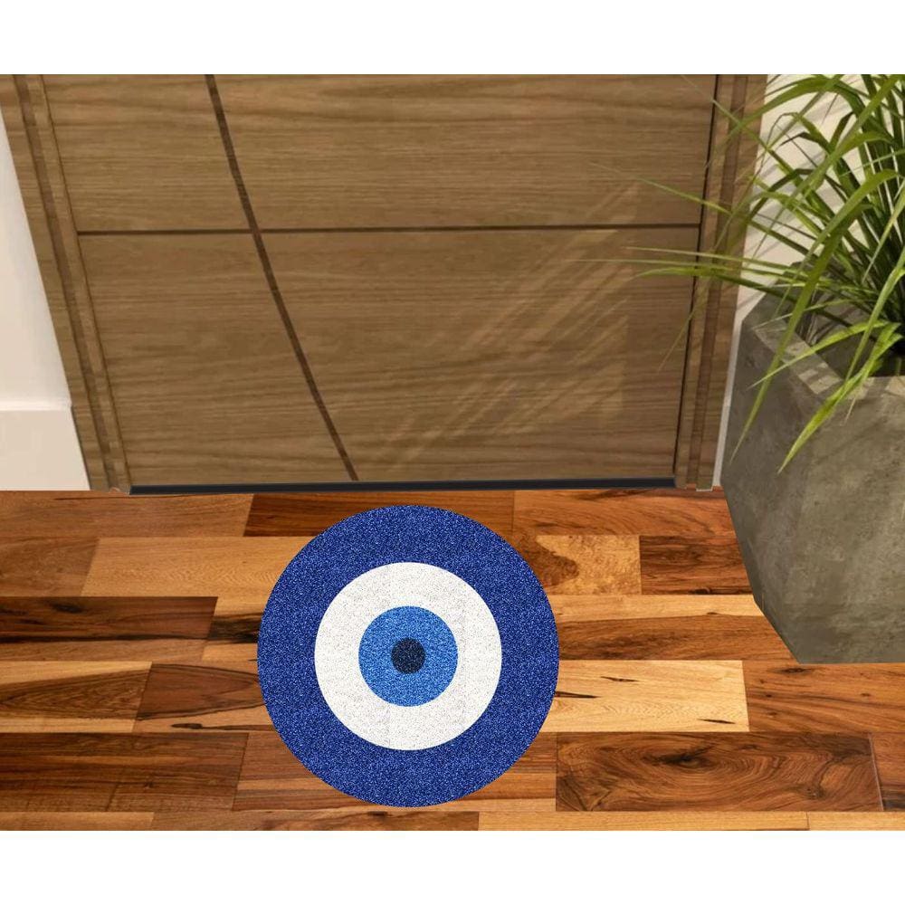 Tapete Olho Grego Redondo 0,60X0,60Cm.