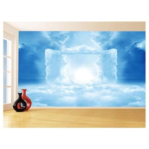 Papel De Parede 3D Religioso Céu Portão Paraíso 3,5M Rl67