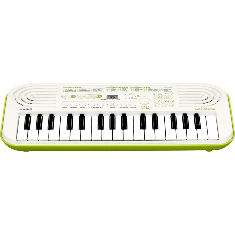 Teclado Infantil Casio Preto e Verde - SA-46