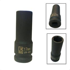 Soquete Impacto Longo 17mm x 1/2` EDA 9SX Aço Cromo