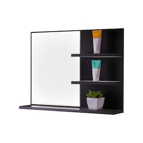 Espelho para Banheiro com Prateleiras Lugano 60 x 45cm