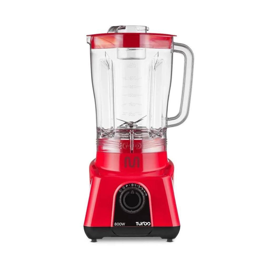 Liquidificador Multi Turbo 220V LQ804 Vermelho 800W, MULTILASER