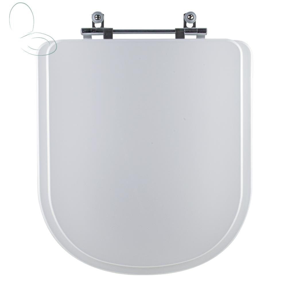 Assento Sanitário Tampa de Vaso Branco MDF Laqueado Lille para bacia Sensea