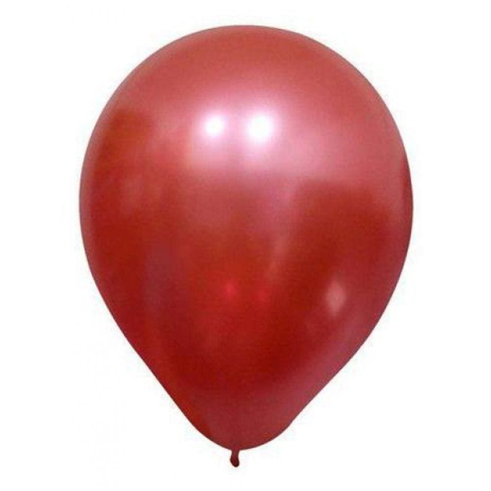 Balão 9 Alumínio Vermelho Happy Day 25 Un