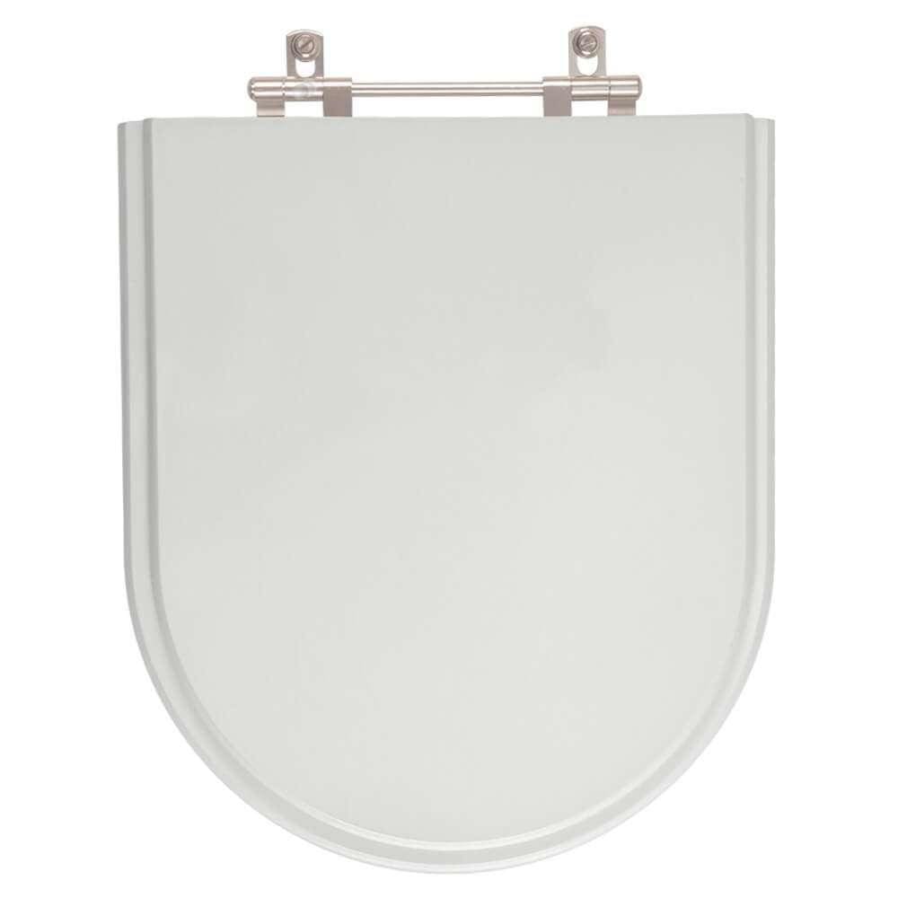 Assento Sanitario Poliester Silent Cinza Claro para vaso Hervy