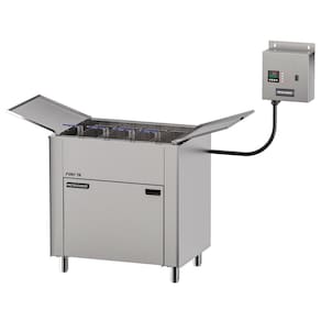 Fritadeira Elétrica Metalcubas Zona Fria de Óleo 75 Litros 4 Cestos Pequenos Trifásico 380V FOEI 75 CP