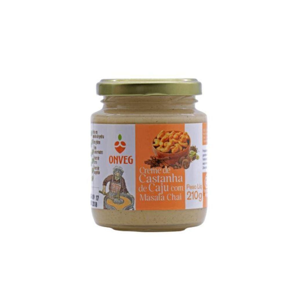 Kit 3X: Creme De Castanha De Caju Com Masala Onveg 210G