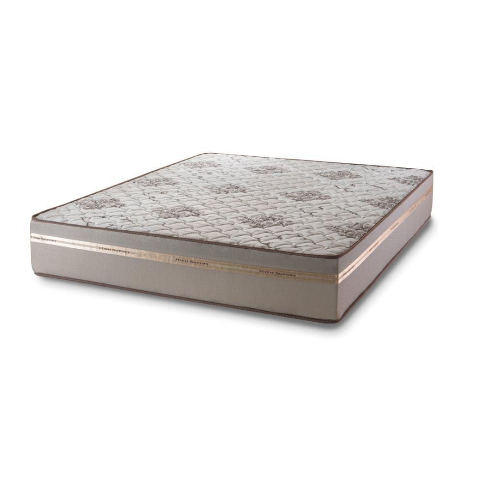 Colchão Casal Espuma D33 One Face Millenium 138x188x19cm Branco/Bege Hellen - Suporta até 120kg por pessoa
