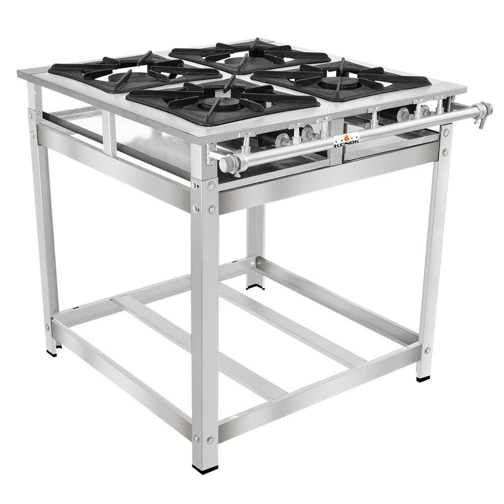 Fogão 4 Bocas Kenok Super Inox - Bivolt - Fbsu4b.772