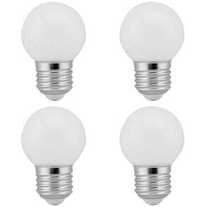 4 Lâmpadas Led Bolinha Decorativa Orby 3W 110V (Branco Frio)