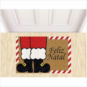 Tapete Feliz Natal Bota Do Papai Noel Cor Uro