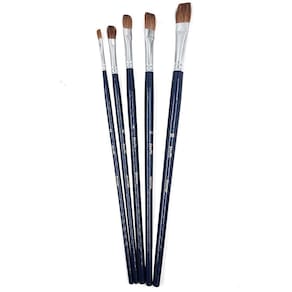 Kit de Pincéis Reto Shinhan ShaMi 05 Peças - Ideal para Arte