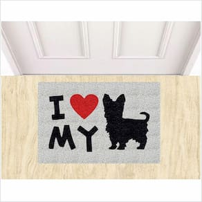 Tapete Capacho I Love Dog / Tapetes De Cachorros Divertidos