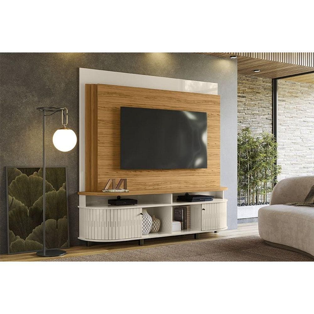 Rack Daytona para TV até 65 polegadas - Naturale/Off White - Madetec