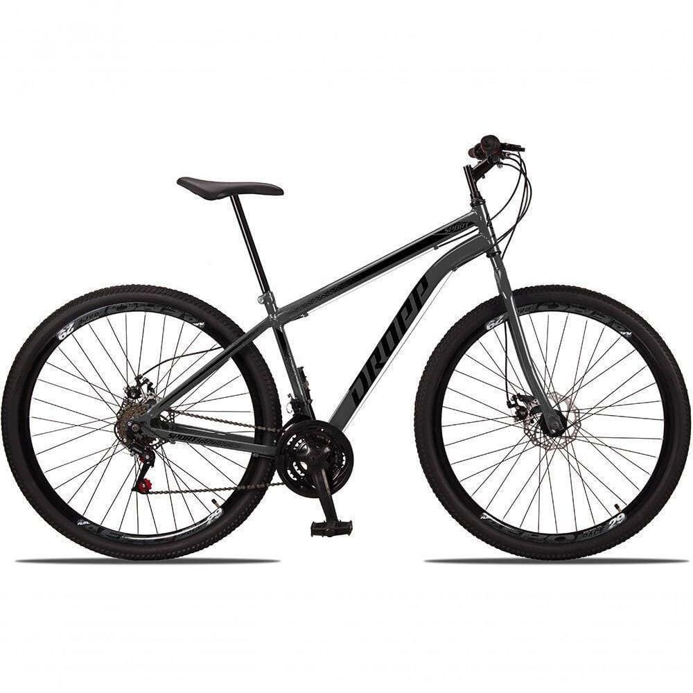 Bicicleta 29 Dropp Sport Aço 21 Marchas Freio A Disco Grafite+preto