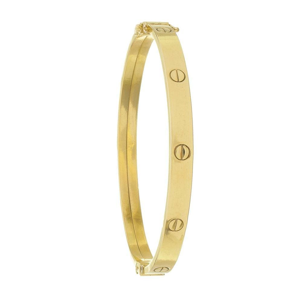 Pulseira Bracelete Love Feminina De Ouro 18k