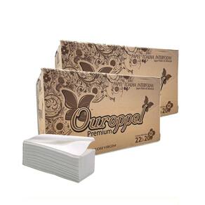Papel Toalha Interfolha Ouropel 22X20 4800 Folhas Kit 2