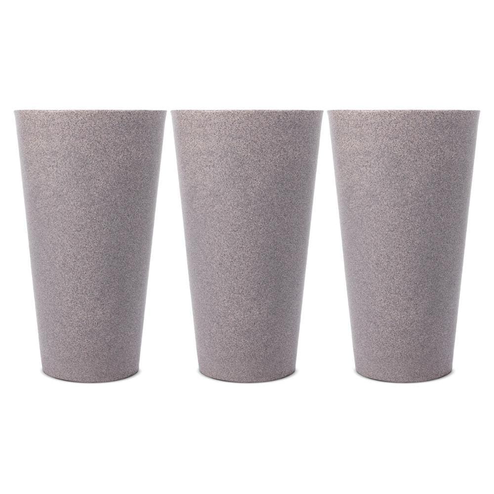 Kit 3 Vasos Aldora Pedra 66cm Terrano