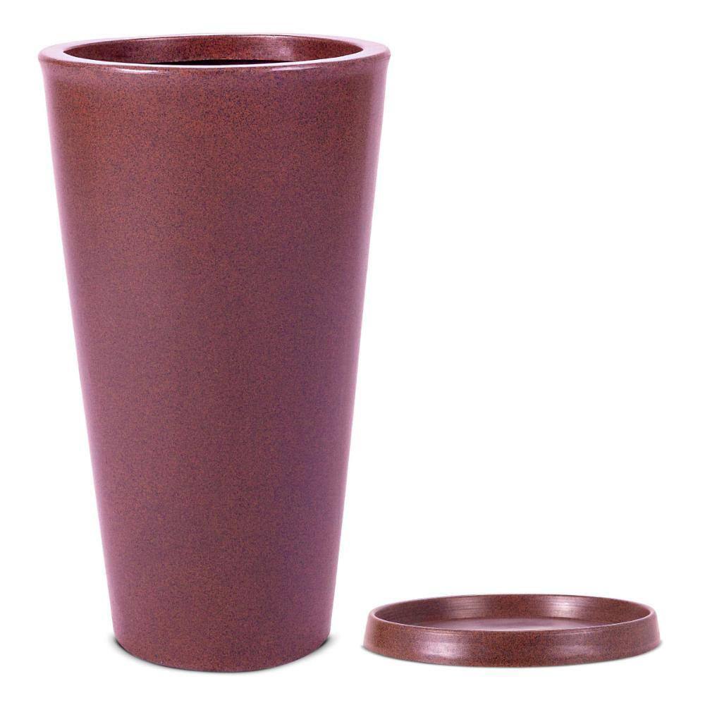 Kit Vaso e Prato Aldora Café 45cm Terrano