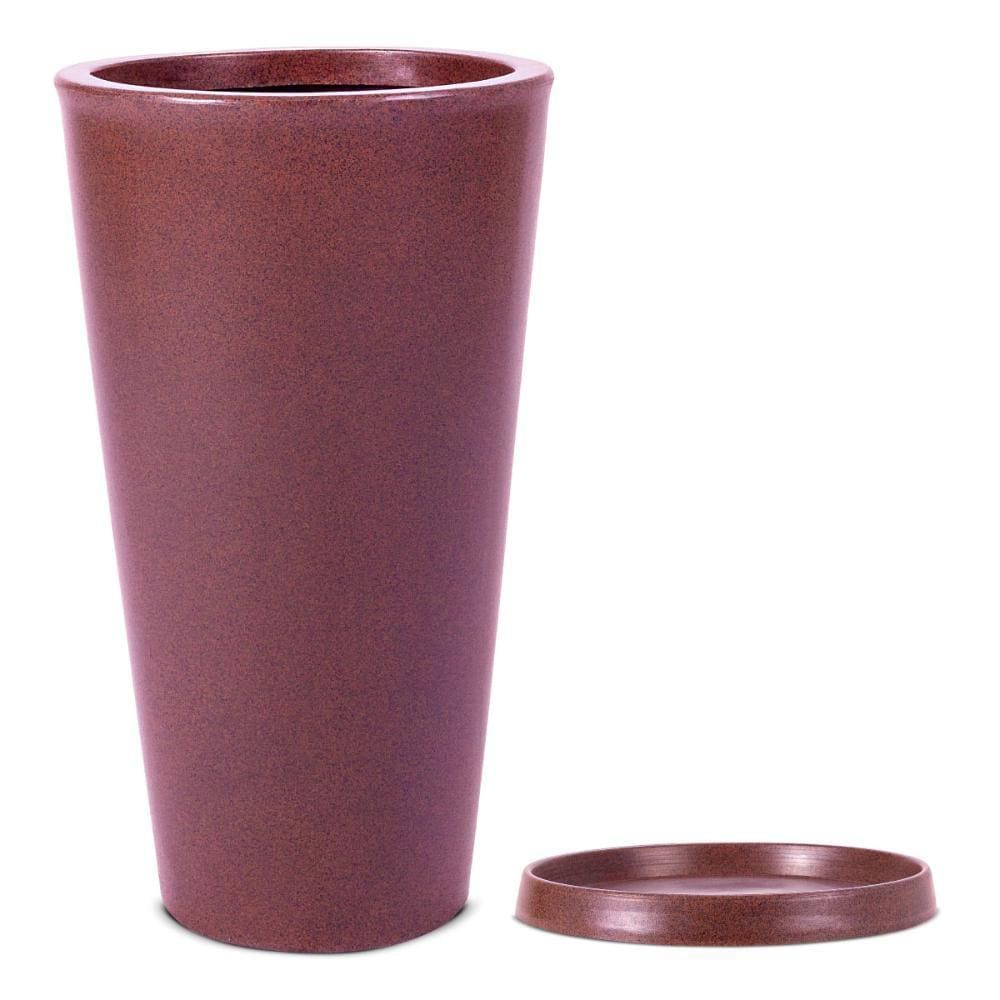Kit Vaso e Prato Aldora Café 56cm Terrano