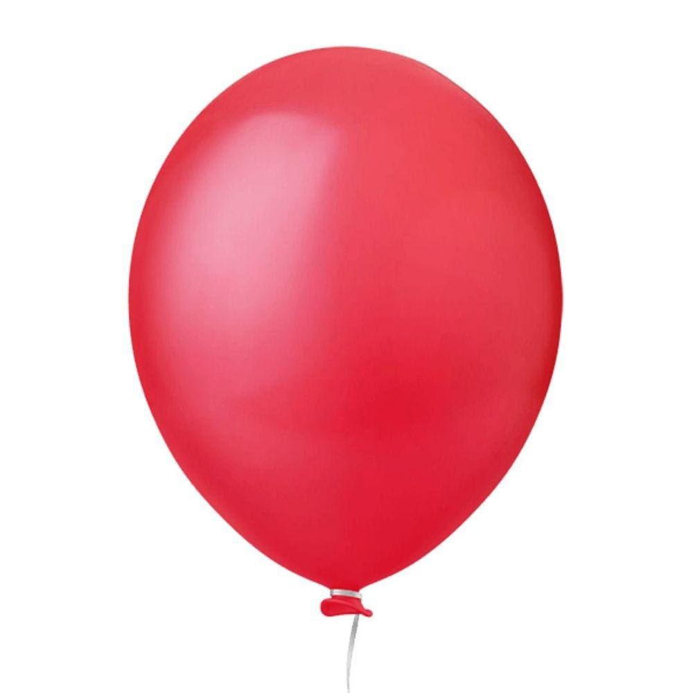 Balão 8 Vermelho Happy Day 50 Un