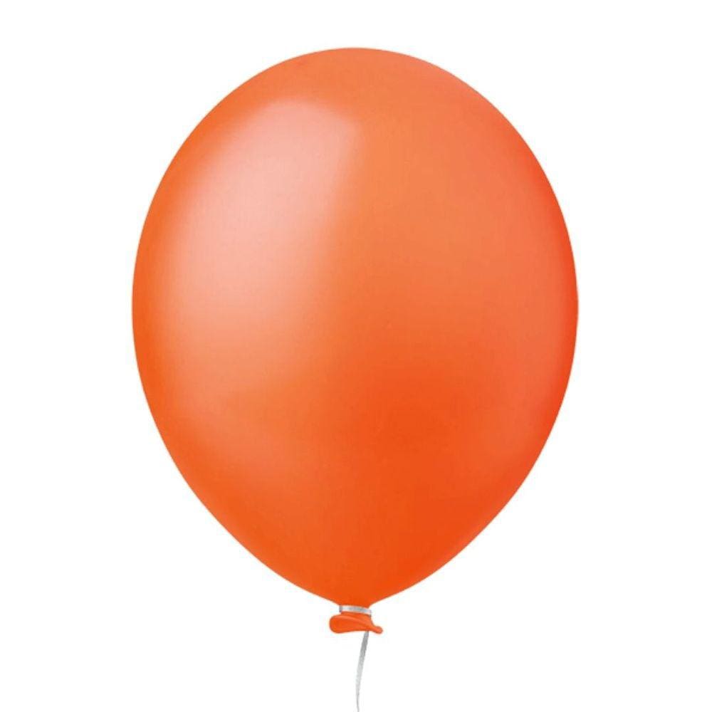 Balão 8 Laranja Happy Day 50 Un