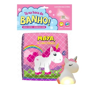 Livrinho p/ Banho Ta Na Hora Do Banho Maya A Unicórnio 9179 - Vale Das letras