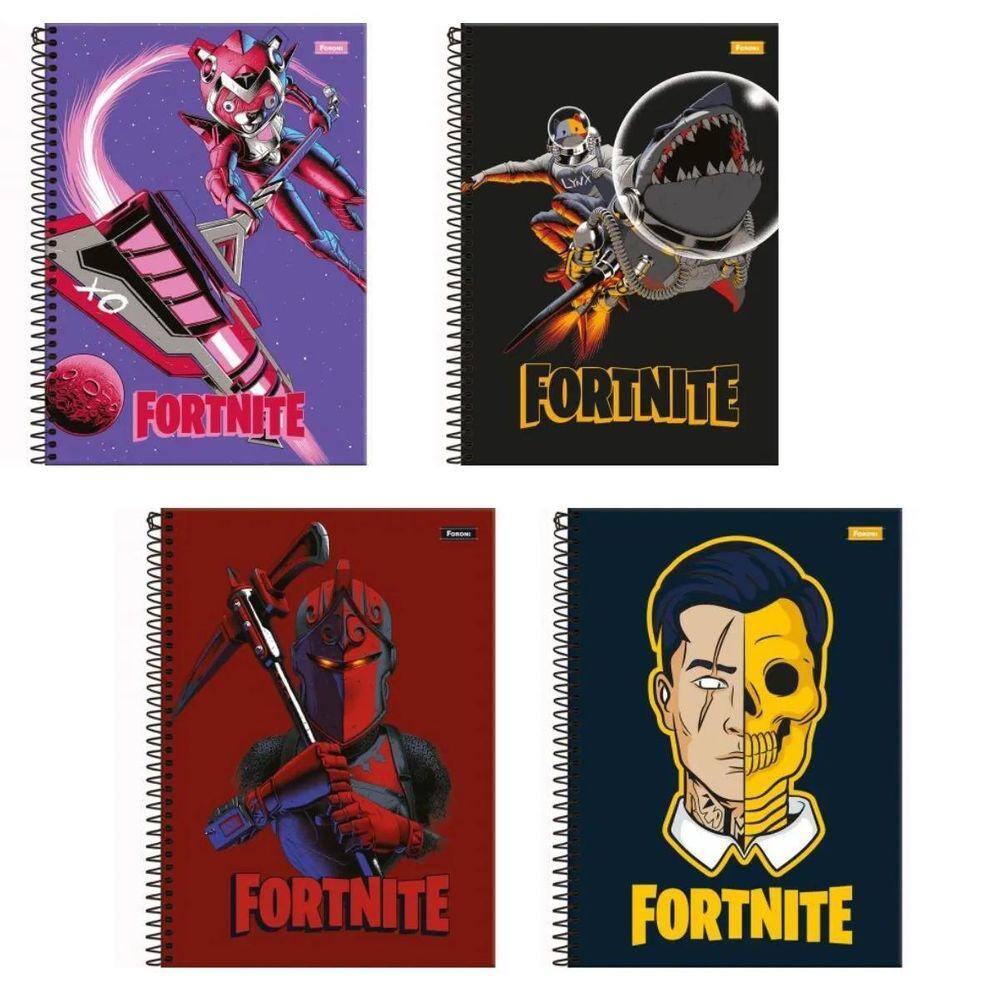 Caderno C/D 01 Materia Fortnite Foroni