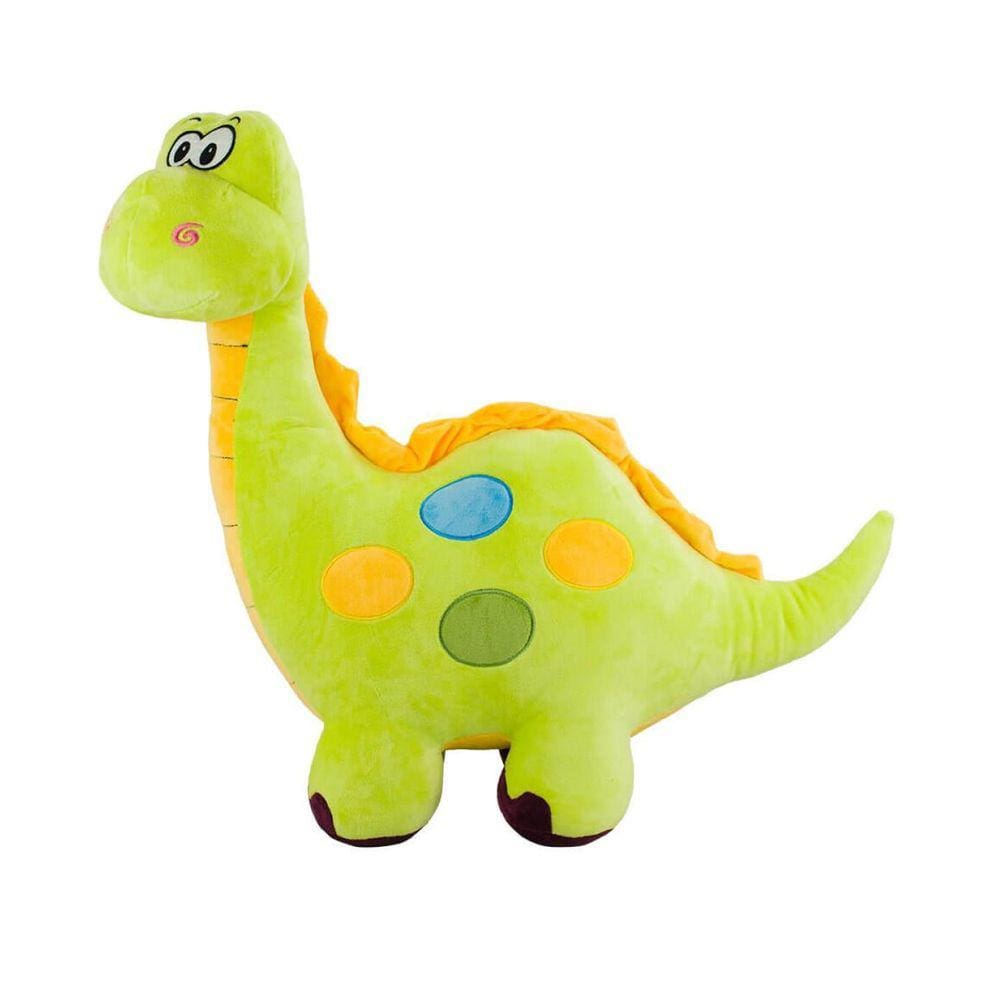 Dinossauro Pescoçudo Verde 52Cm - Pelúcia