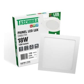 Painel Taschibra Led Lux 18w 6500k Branco Frio Residencial