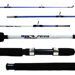 Vara Pesca Molinete Way Fishing Pérola 1302 WF2628-1 8-10 LBS 1,30m - 2 partes