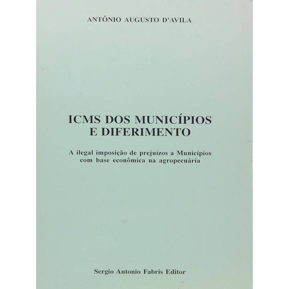 Icms Dos Municipios E Diferimento