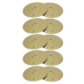 Kit 10 Pratos de Ataque para Bateria 16" Liga de Aço New York