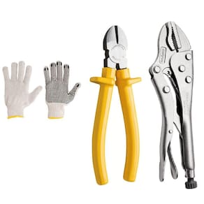 Kit Jogo Ferramentas Alicate Corte Diagonal 6" Mais Alicate de Pressão 10" Tramontina