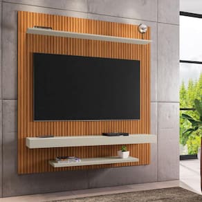Painel Para Tv 60" Paris Ripado Off White